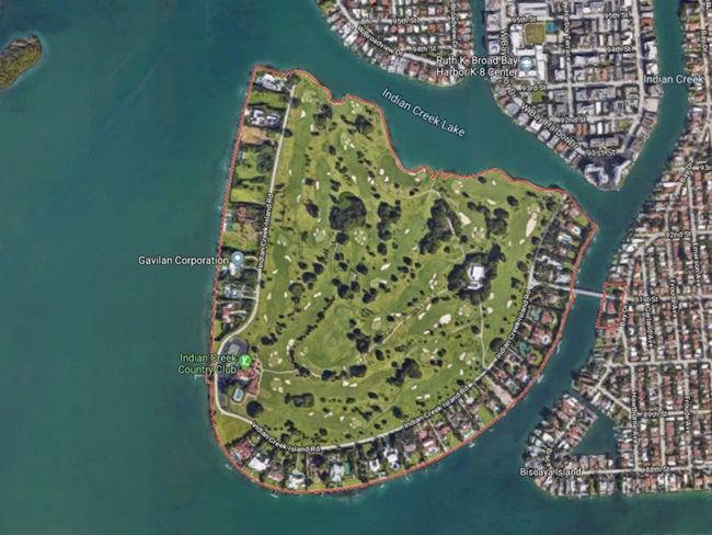 Làng Indian Creek &#40;Miami, Florida, Mỹ&#41;&nbsp; nằm trên một hòn đảo nhỏ&nbsp;với 34 căn nhà.