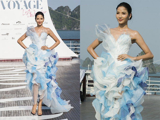 Trên sàn catwalk 5 sao giữa hoang đảo, BST "thời trang thuần khiết" cùng Aquafina gây choáng ngợp giới mộ điệu - 2