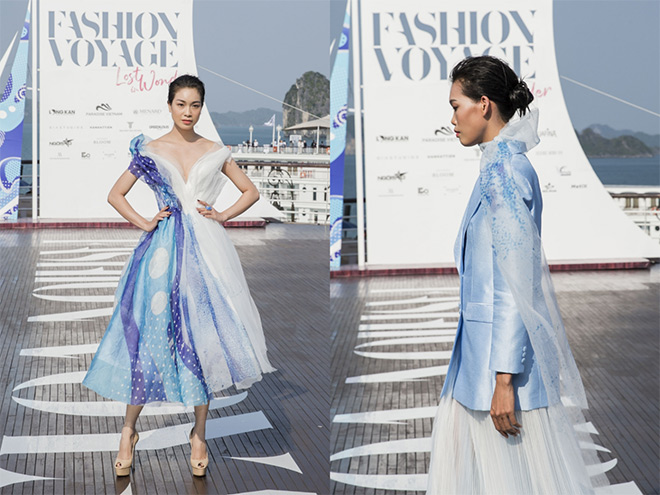 Trên sàn catwalk 5 sao giữa hoang đảo, BST "thời trang thuần khiết" cùng Aquafina gây choáng ngợp giới mộ điệu - 4