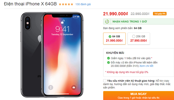 Top smartphone giảm giá từ 1-4 triệu đồng cực “nóng” tháng 5 - 5