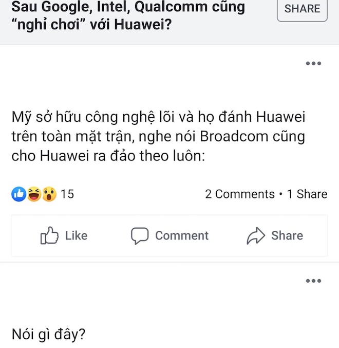 Google dọa chặn Huawei cập nhật Android, dân mạng Việt Nam nháo nhào - 1