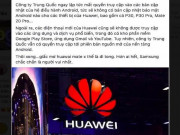 Công nghệ thông tin - Google dọa chặn Huawei cập nhật Android, dân mạng Việt Nam nháo nhào