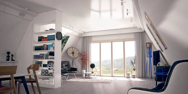 Nội thất bên trong căn nhà sau khi dựng lên vẫn rất thoải mái, đẹp và sạch sẽ như biết bao căn nhà khác.
