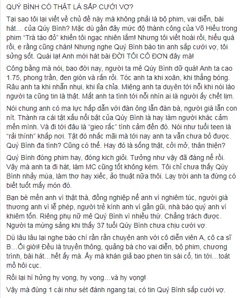 Quý Bình tiết lộ thời điểm sẽ kết hôn với bạn gái giấu mặt - 2