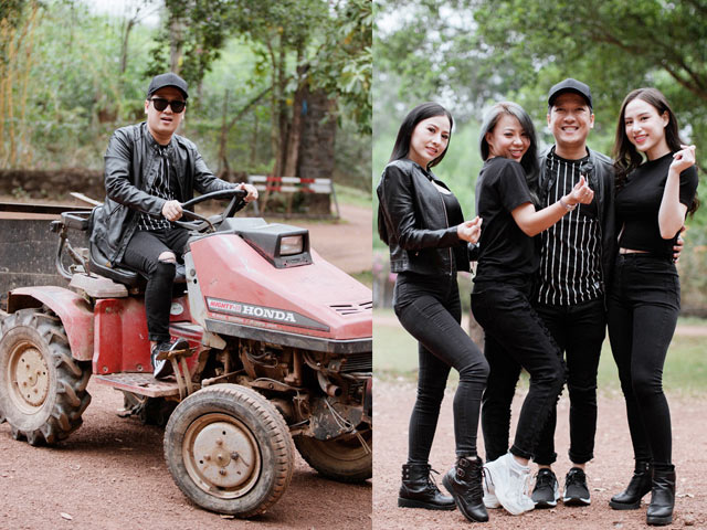 Giải trí - Trường Giang "cưỡi siêu xe" cực ngầu, nghênh đón 3 cô gái xinh đẹp