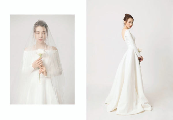 Vợ tương lai của Cường Đô la chọn mẫu váy cưới thế nào? - 1
