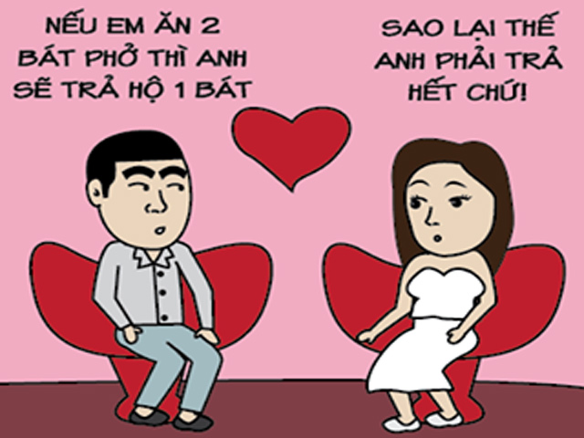 Tranh vui - Lấy được vợ nhờ "bốn bát bánh đúc"