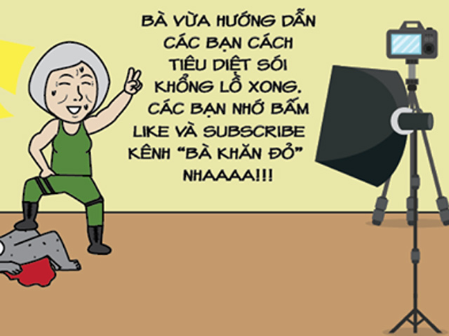 Tranh vui - Thời đại công nghệ đừng xem thường các cụ bà