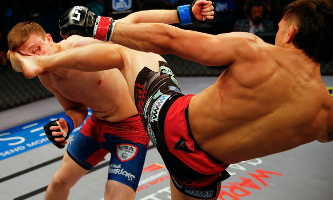 MMA mãn nhãn: Đổ người tung "Thiên tàn cước", đối thủ sấp mặt - 1