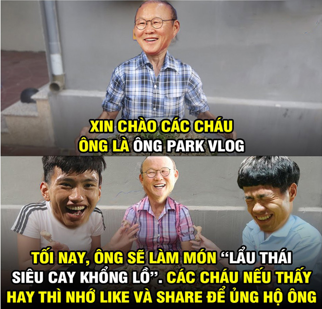 Dân mạng chế ảnh &#34;ông Park Vlog&#34; làm món lẩu Thái siêu cay - 1