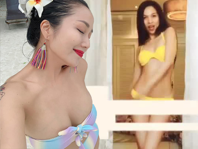 U40 Hiền Thục - ”mẹ 3 con” Ốc Thanh Vân mặc bikini, khoe cơ thể sexy bất ngờ