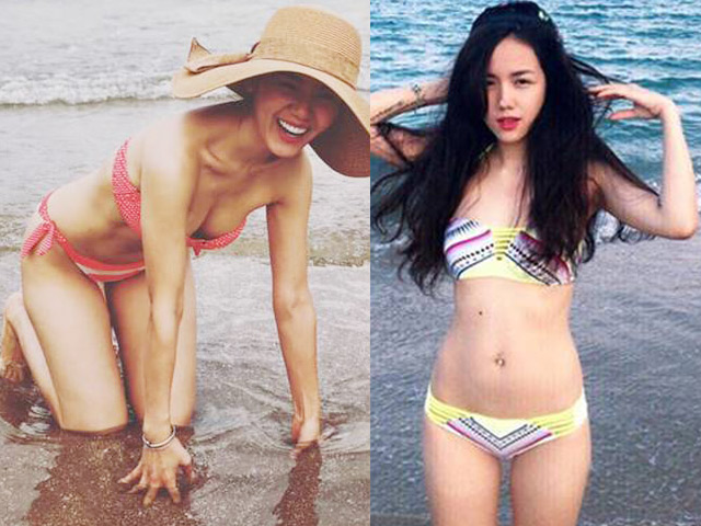 Ca nhạc - MTV - Đọ vẻ sexy với bikini của hai chị em ca sĩ xinh đẹp gốc Thanh Hóa