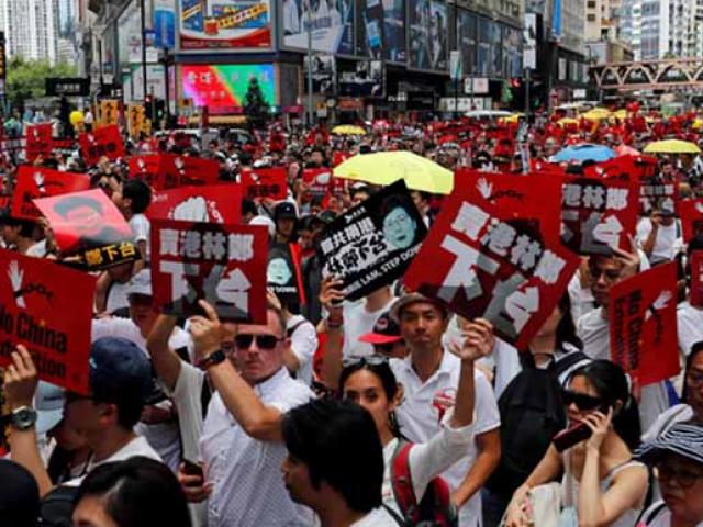 Thế giới - Hồng Kông: Biển người xuống đường phản đối dự luật dẫn độ