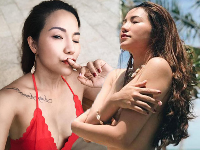 Đời sống Showbiz - Vợ cũ Lâm Vinh Hải tung ảnh bán nude, lộ hình xăm thứ 7