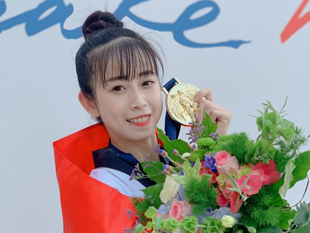 Thể thao - Hot girl Châu Tuyết Vân và đồng đội giành HCV thế giới với điểm số kỷ lục