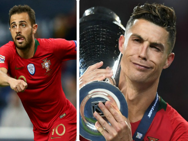 Bóng đá - Clip triệu view: Ronaldo "lườm" đàn em vì mất giải hay nhất Nations League