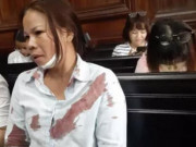 Pháp luật - Chồng giết người, vợ bị đánh giữa tòa