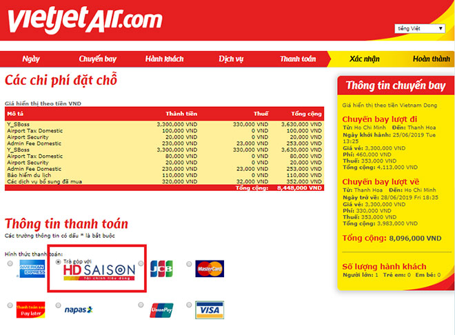 Mua vé máy bay trả góp trong “ngày không tiền mặt”, nhận ưu đãi lớn từ HD SAISON - 2