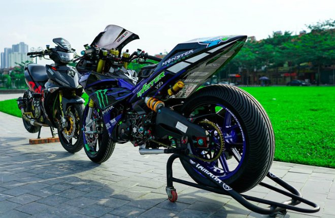 CHOÁNG: Exciter độ đầu R1 cá trê, gắp “quỷ đỏ” Ducati giá 300 triệu đồng - 4