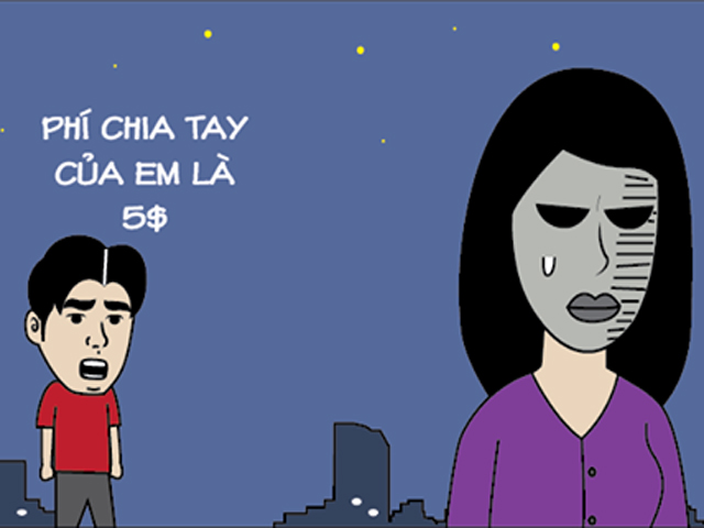 Tranh vui - Muốn chia tay thì phải... trả phí