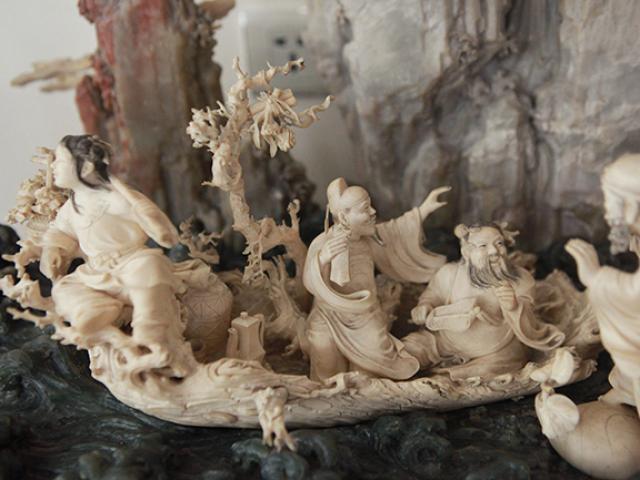 Thị trường - Tiêu dùng - Tuyệt phẩm điêu khắc "bát tiên quá hải" độc nhất vô nhị ở Việt Nam