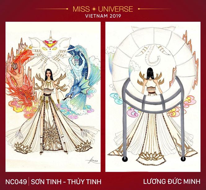 Những mẫu trang phục dân tộc đẹp mắt nhất cho Hoàng Thuỳ ở Miss Universe - 1