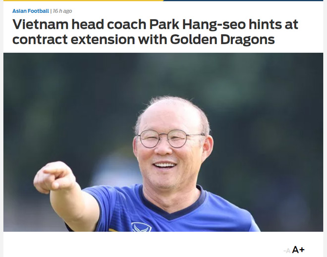 HLV Park Hang Seo úp mở việc đi hay ở ĐT Việt Nam: Báo châu Á báo tin vui - 1