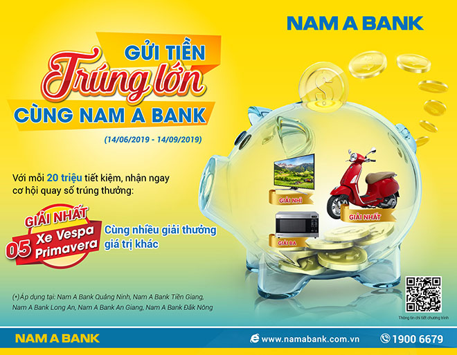 Gửi tiền Nam A Bank, trúng xe Vespa sành điệu - 1