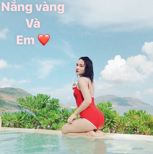 Nói là vậy nhưng Bảo Thanh nhiều lần gây chú ý khi ăn vận sexy khi đi du lịch.