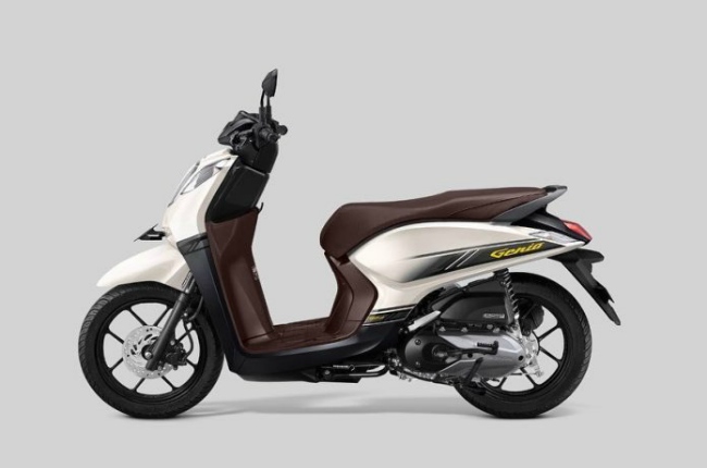 Honda Genio 2019 màu trắng nâu.