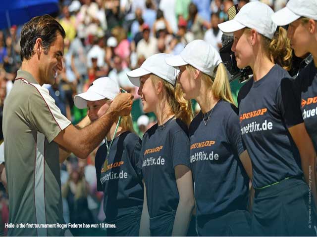 Thể thao - Federer 10 lần vô địch Halle Open: Đả bại Goffin, "Tàu tốc hành" nói gì?