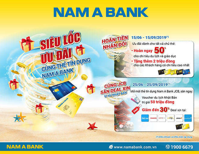 Cùng đón “siêu lốc” ưu đãi từ thẻ tín dụng Nam A Bank - 1
