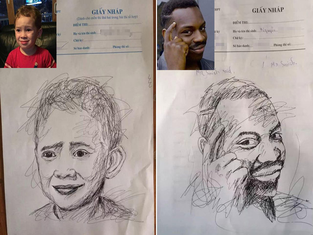 Tranh vui - Sĩ tử "thừa giấy vẽ voi" trong kỳ thi THPT quốc gia 2019