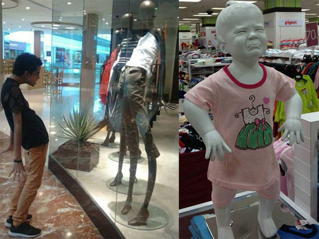 Tranh vui - Cười không ngậm được mồm với loạt ma-nơ-canh siêu "lầy lội"