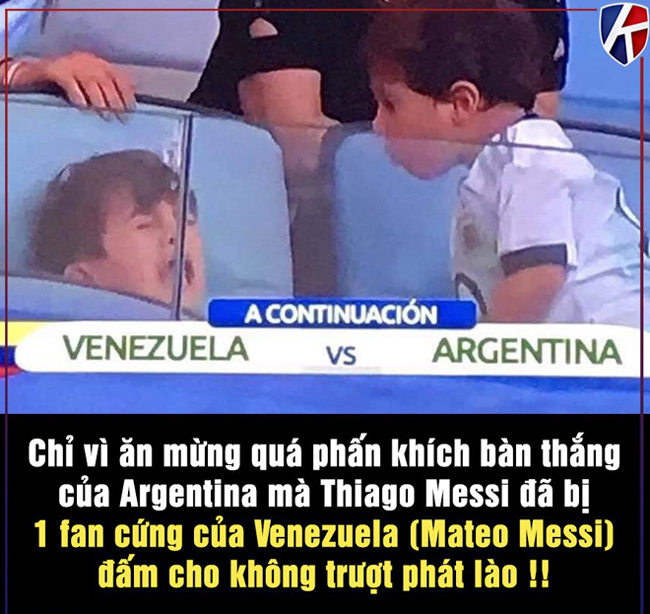 Cậu con trai &#34;cá tính&#34; của Messi luôn bắt nạt anh nó.