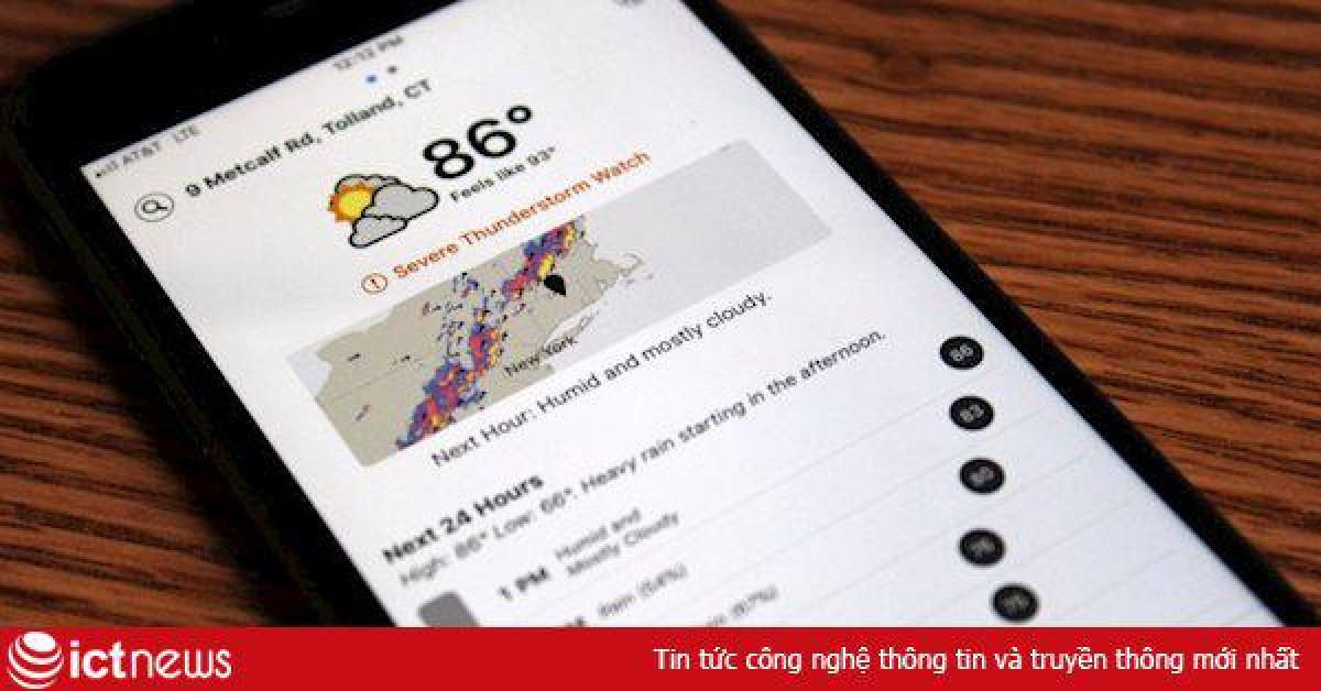 Công nghệ thông tin - Apple thâu tóm ứng dụng thời tiết nổi tiếng