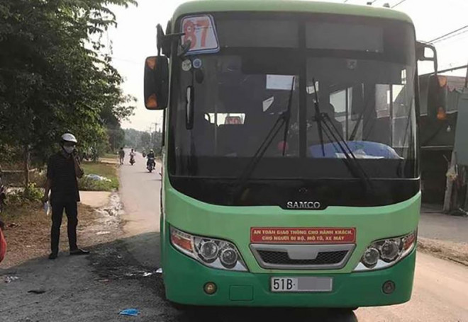 Vụ án mạng xảy ra trên xe buýt khiến nữ nhân viên tử vong. Ảnh HT.