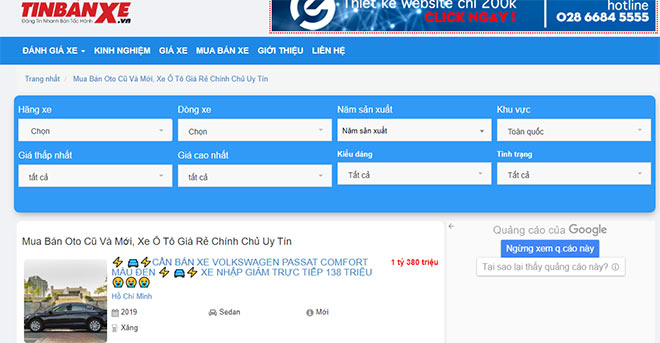 E Com ra mắt website mua bán xế nhanh Tinbanxe.vn - 2