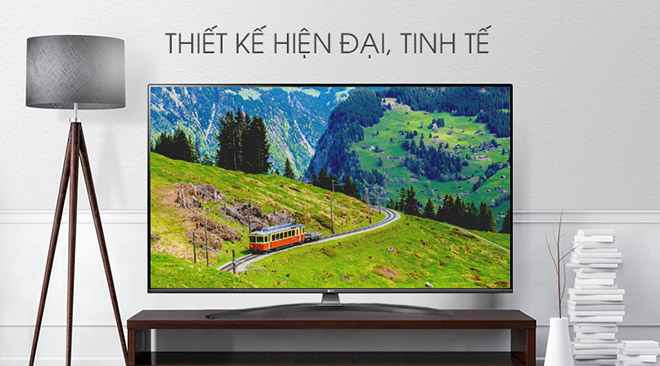 Smart Tivi LG 4K 55 inch 55UM7600PTA mang trong mình thiết kế đơn giản nhưng không kém phần hiện đại, khung viền mỏng chỉ 0,5cm giúp tôn thêm nét thẩm mỹ cho không gian phòng khách. Sản phẩm được trang bị sẵn nhiều ứng dụng giải trí trực tuyến phổ biến, những ngày “ở nhà” của bạn sẽ thực sự thoải mái và có ý nghĩa hơn rất nhiều. 