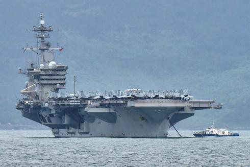Tàu sân bay USS Theodore Roosevelt. Ảnh: Reuters.
