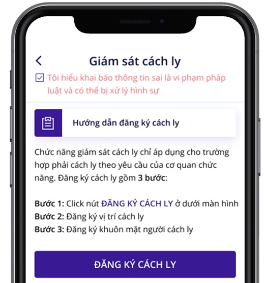 Hướng dẫn đăng ký cách ly và &#34;check-in&#34; điểm danh bằng khuôn mặt - 1