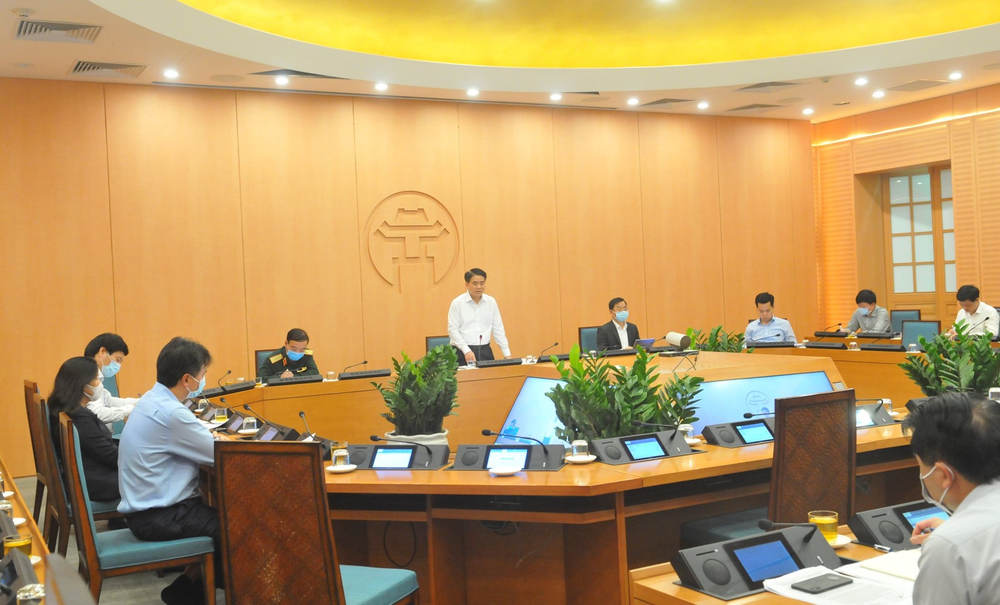 &nbsp;Chủ tịch UBND TP Hà Nội chủ trì cuộc Ban chỉ đạo phòng, chống dịch Covid-19 Hà Nội.