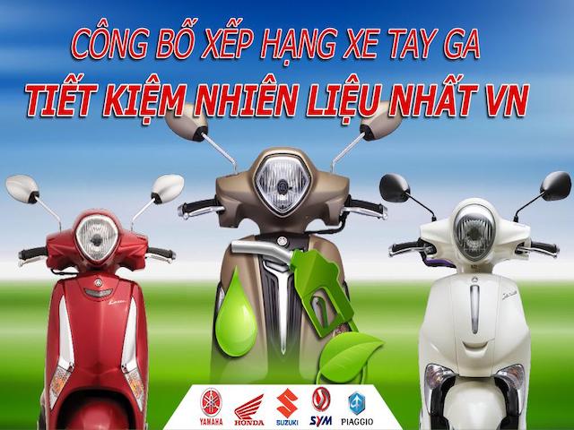 Thế giới xe - Infographic: Công bố bảng xếp hạng xe ga tiết kiệm nhiên liệu nhất Việt Nam