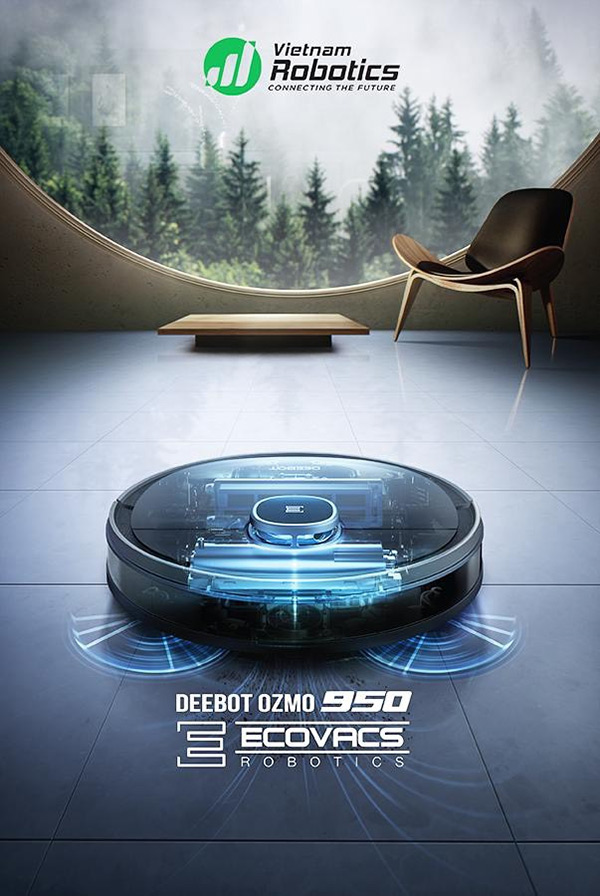 Deebot OZMO 950 – sản phẩm bán chạy nhất tại Việt Nam của thương hiệu Ecovacs