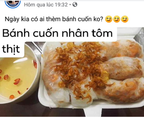 Món bánh cuốn hanhmade được nhiều người đánh giá "đạt tiêu chuẩn" nhà nghề