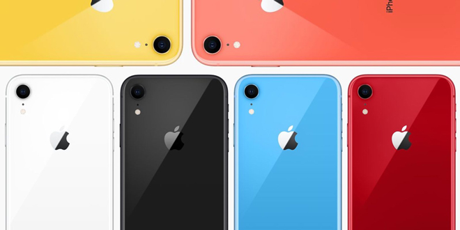 Các phiên bản màu của iPhone XR.