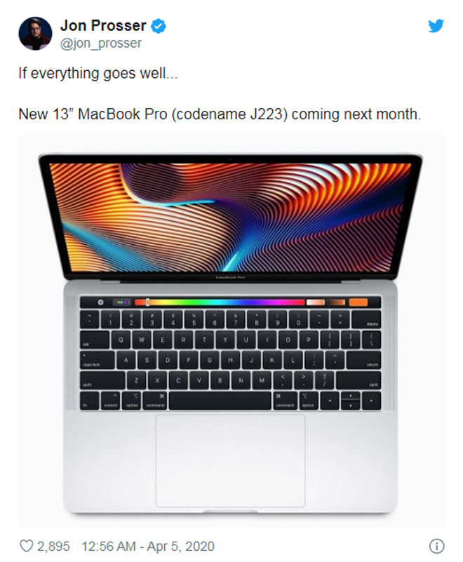 HOT: Apple sẽ tung MacBook Pro 13 inch 2020 vào tháng tới - 2
