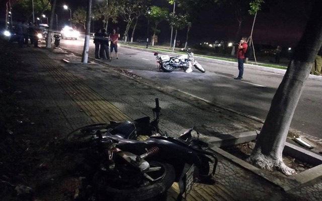 Nơi 2 chiến sĩ cảnh sát hy sinh khi làm nhiệm vụ truy đuổi nhóm đua xe tại cầu Mân Quang, quận Sơn Trà, Đà Nẵng