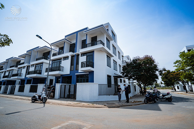 Hình ảnh các căn nhà phố tại Đông Tăng Long – An Lộc