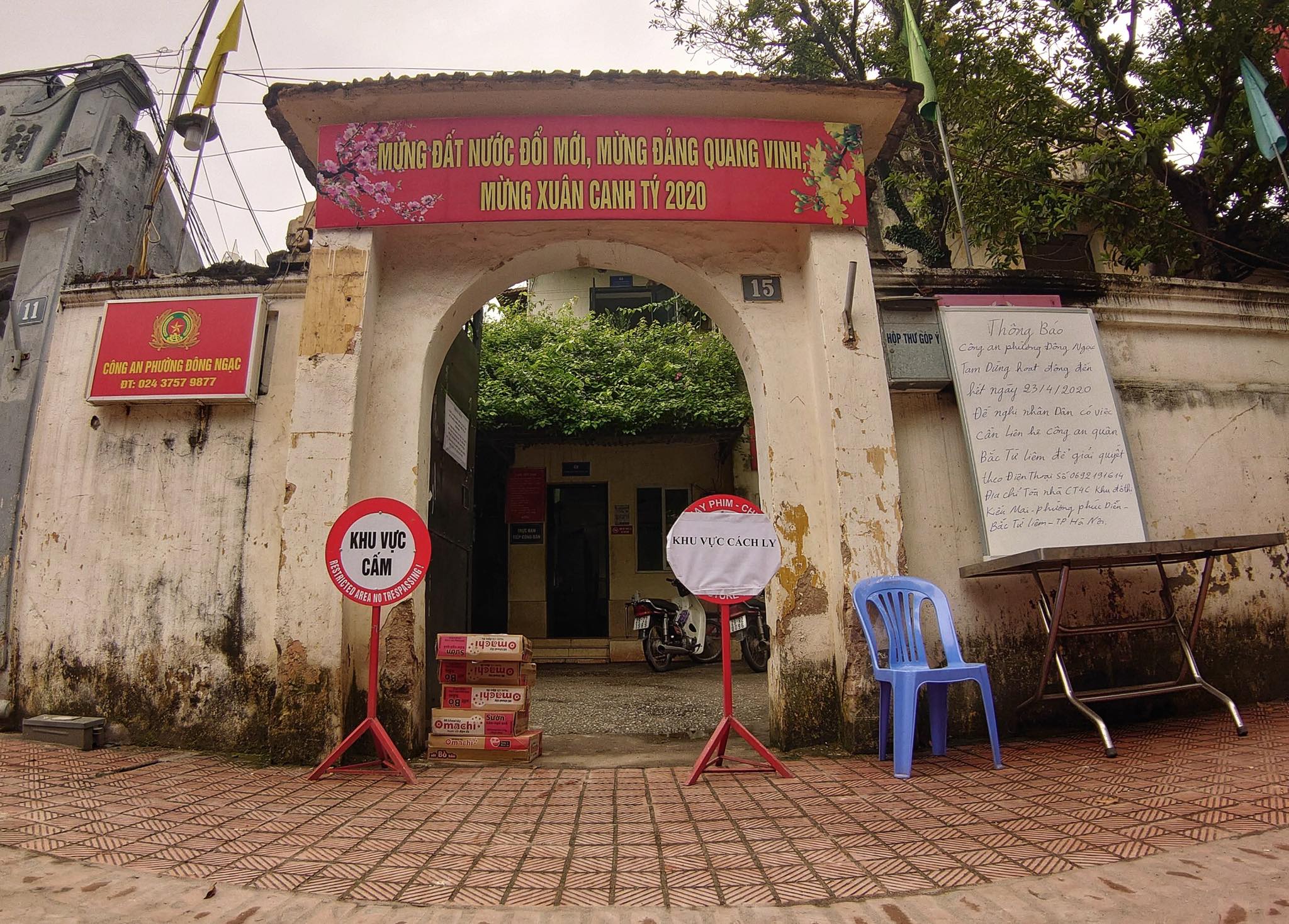 Trụ sở Công an phường Đông Ngạc (Hà Nội).